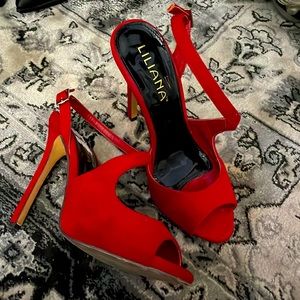 Liliana peep toe heels